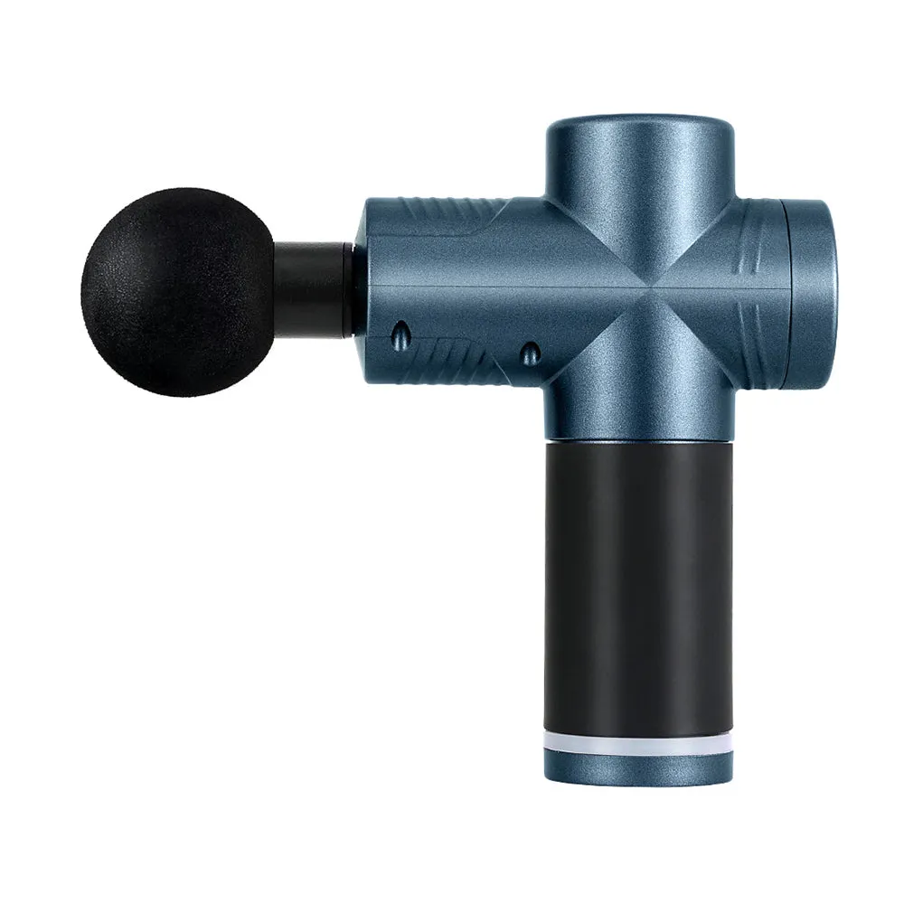 30 Speed Massage Gun | 4 Heads | Vibration Muscle Massager | Chargeable | Blue