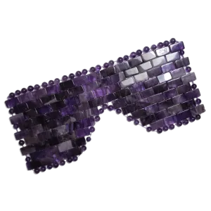 Amethyst EYE MASK- Handmade by ZAQ Skin & Body Amethyst EYE MASK- Handmade by ZAQ Skin & Body