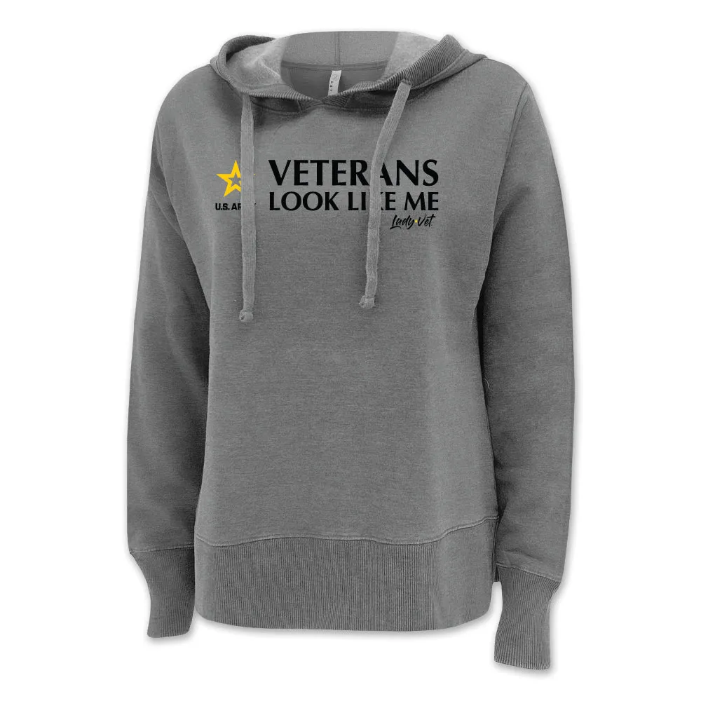 Army Vet Looks Like Me Ladies Hood