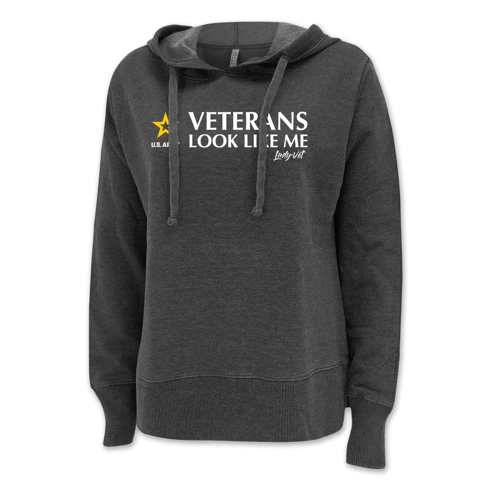 Army Vet Looks Like Me Ladies Hood