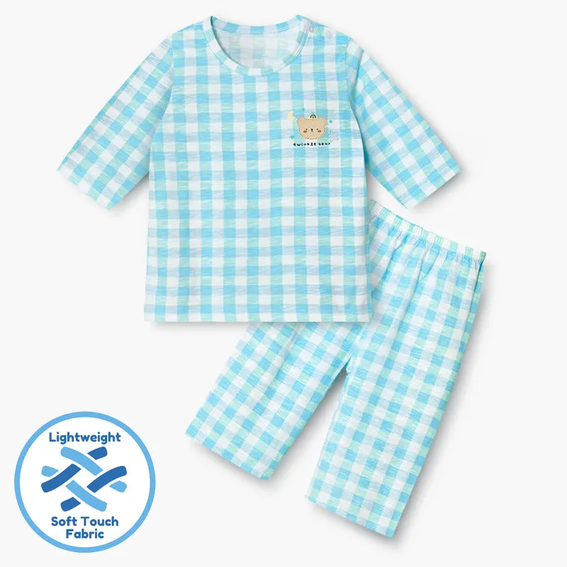 Blue Check Bear 3/4 Set 2504U17