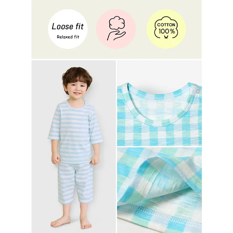 Blue Check Bear 3/4 Set 2504U17