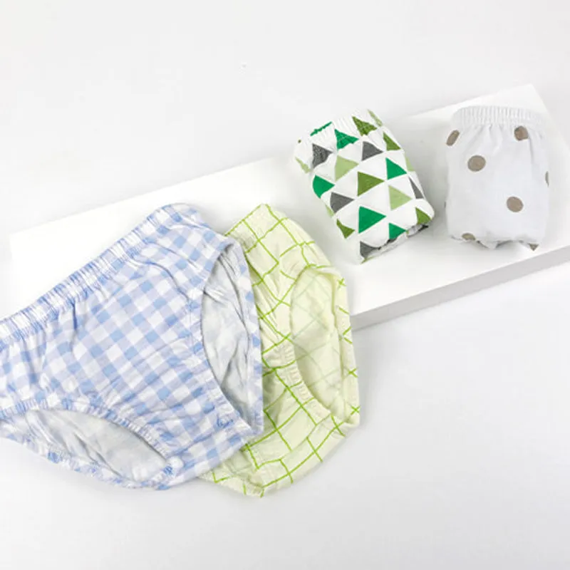 Blue Checks Briefs Set (Set of 4) 2301MK04