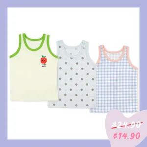 Blue Checks Singlet Set (Set of 3) 2301MK20 Blue Checks Singlet Set (Set of 3) 2301MK20