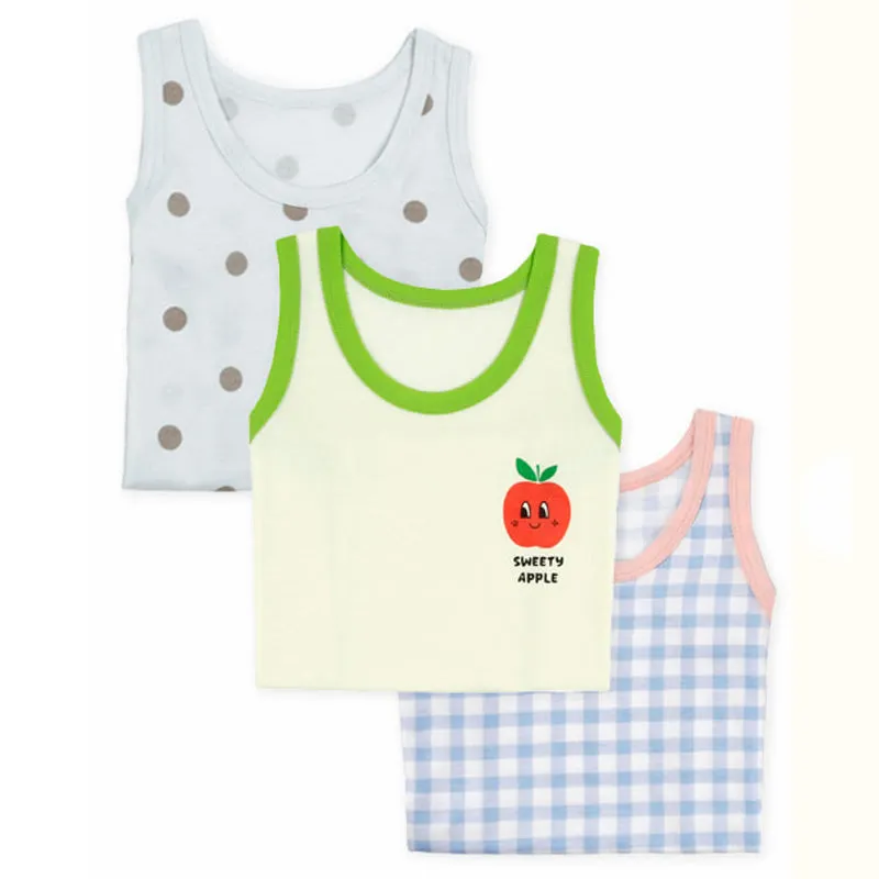 Blue Checks Singlet Set (Set of 3) 2301MK20