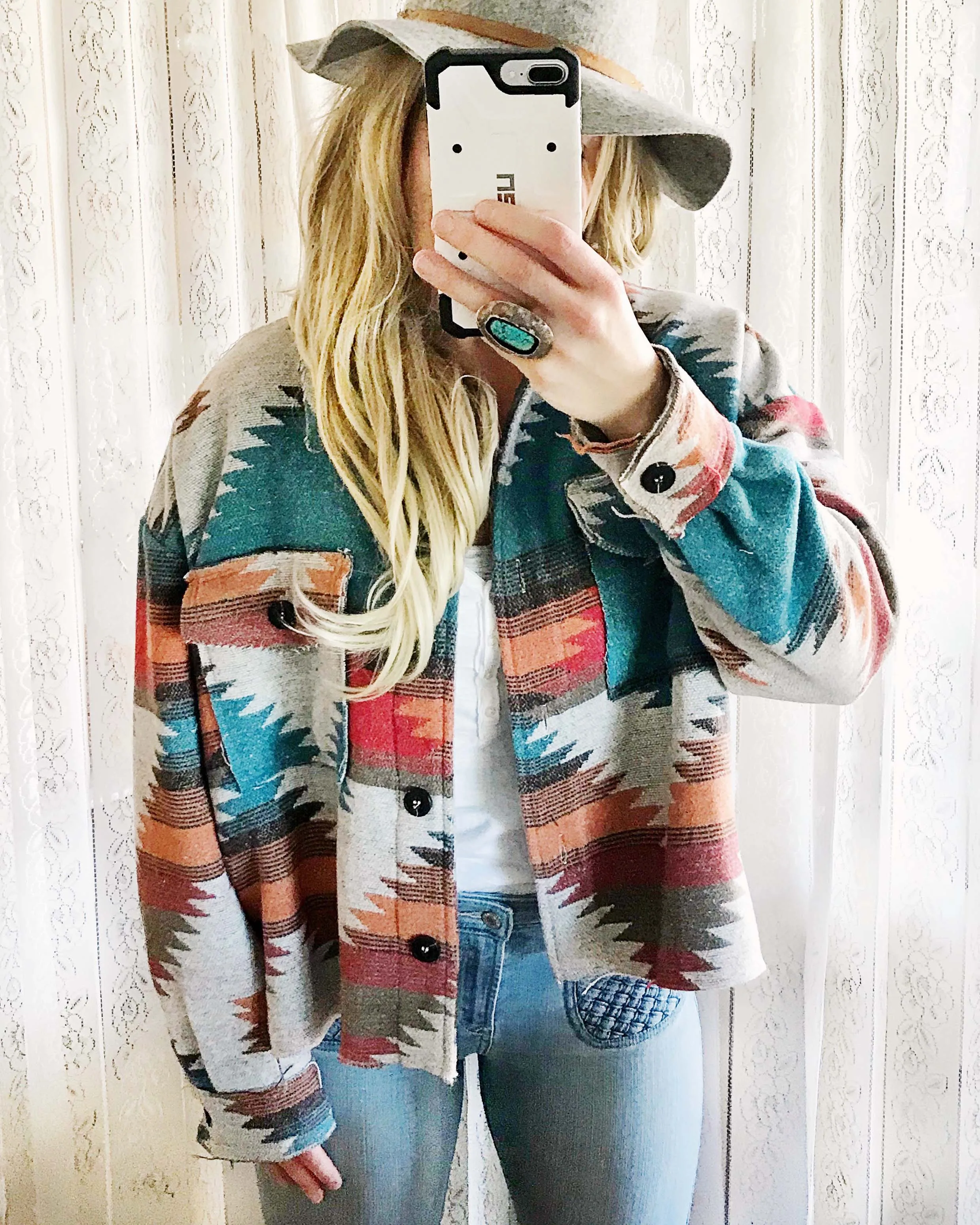 Bozeman Cozy Jacket in Red
