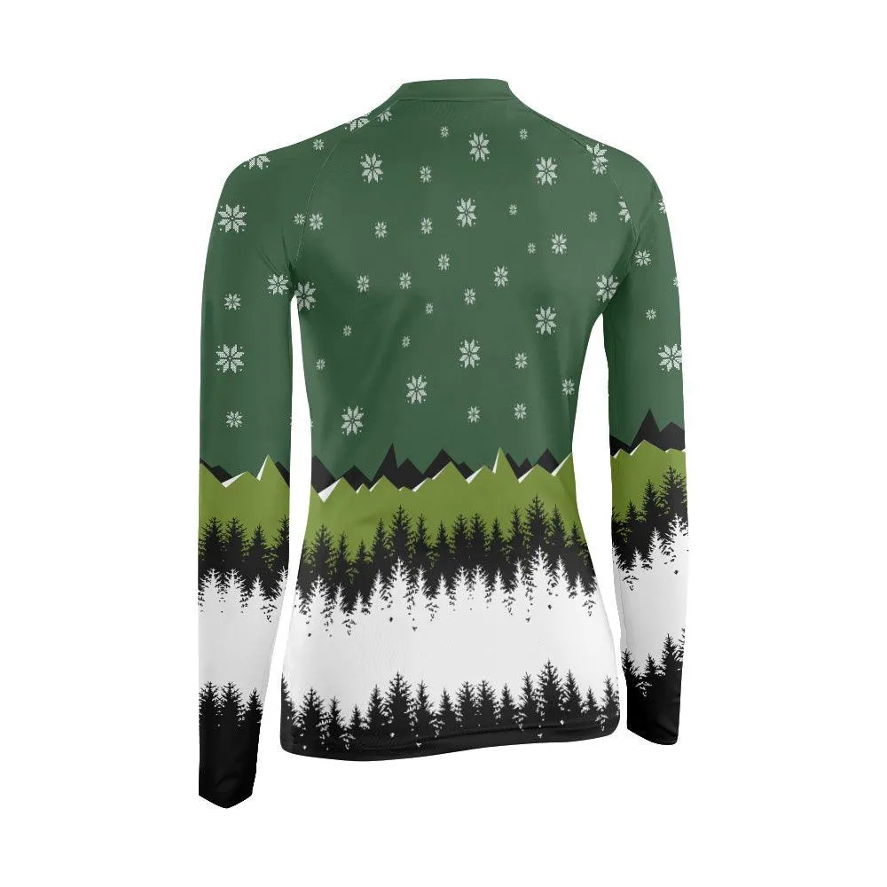 Clinch Santa Clause Women's Long Sleeve Rash Guard