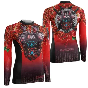 Devil Samurai Women's Long Sleeve Rash Guard