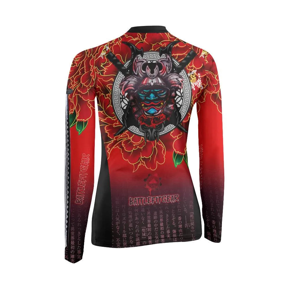 Devil Samurai Women's Long Sleeve Rash Guard