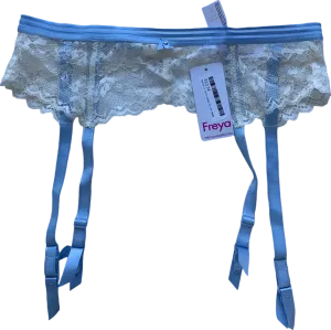 Freya Blue Lace Garter Belt Offbeat UK S