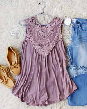 Lace Gypsy Tank in Taupe Lace Gypsy Tank in Taupe