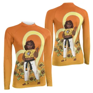 Leo Zodiac Mom Women's Long Sleeve Rash Guard