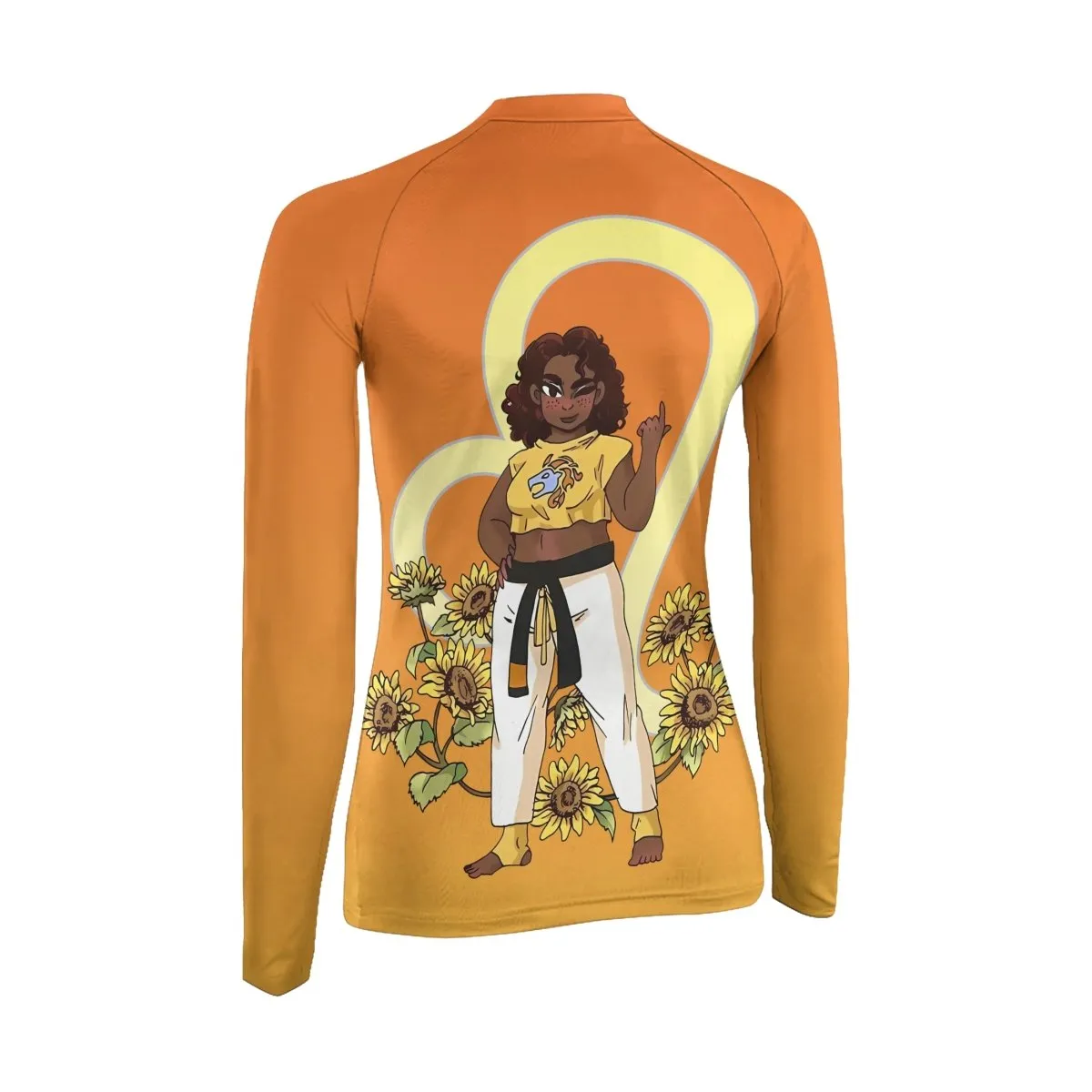 Leo Zodiac Mom Women's Long Sleeve Rash Guard