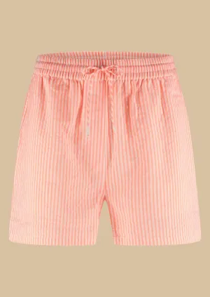 Lotte Short-Papaya Punch Stripe