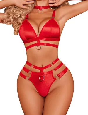 Naughty Wear Lingerie Set Red Naughty Wear Lingerie Set Red