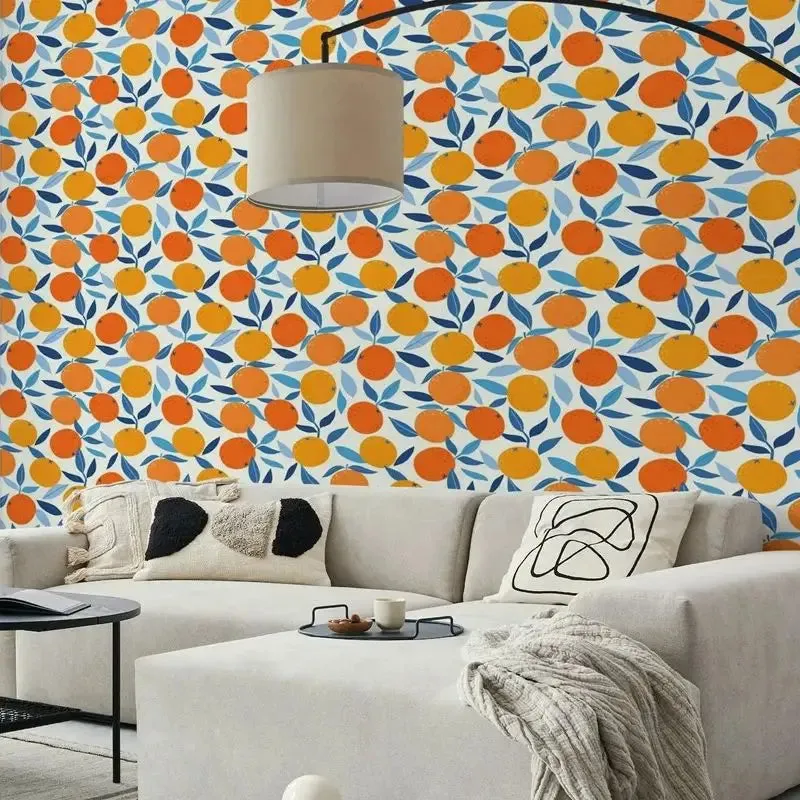 Orange Tropical Wallpaper