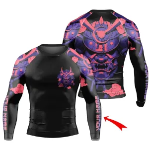 Personalized Devil Shogun Helmet Long Sleeve Rash Guard Personalized Devil Shogun Helmet Long Sleeve Rash Guard
