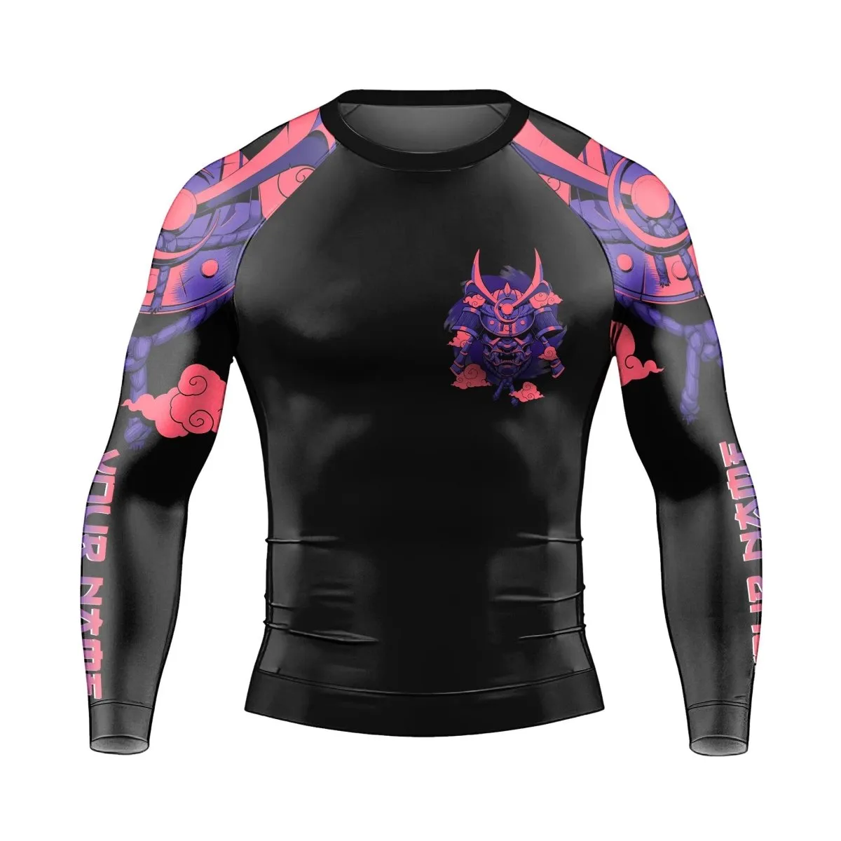 Personalized Devil Shogun Helmet Long Sleeve Rash Guard