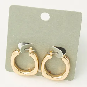 Smooth Edged Huggie Hoop Earrings Smooth Edged Huggie Hoop Earrings