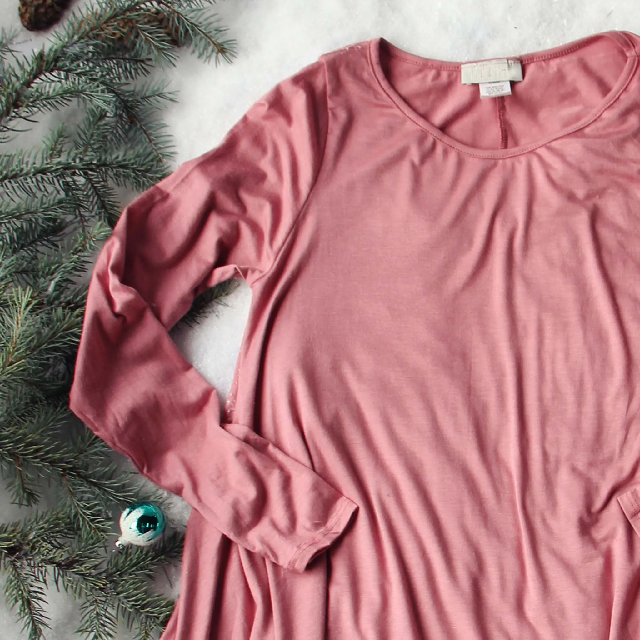 Soft & Cozy Tee in Rose