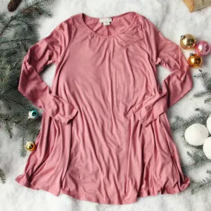 Soft & Cozy Tee in Rose