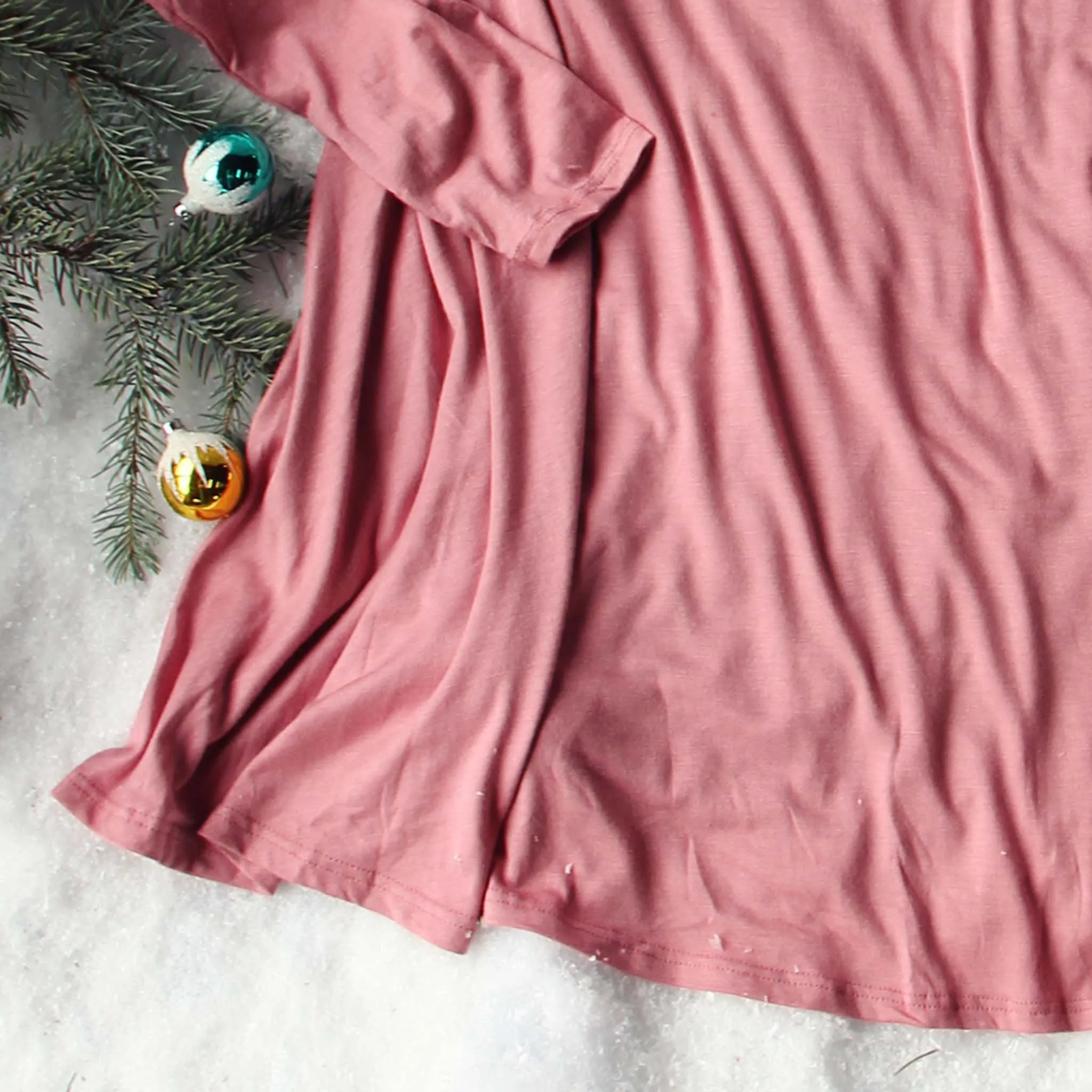 Soft & Cozy Tee in Rose