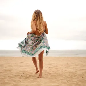 Somewhere Beyond the Sea Cotton Sarong | Ocean Dream