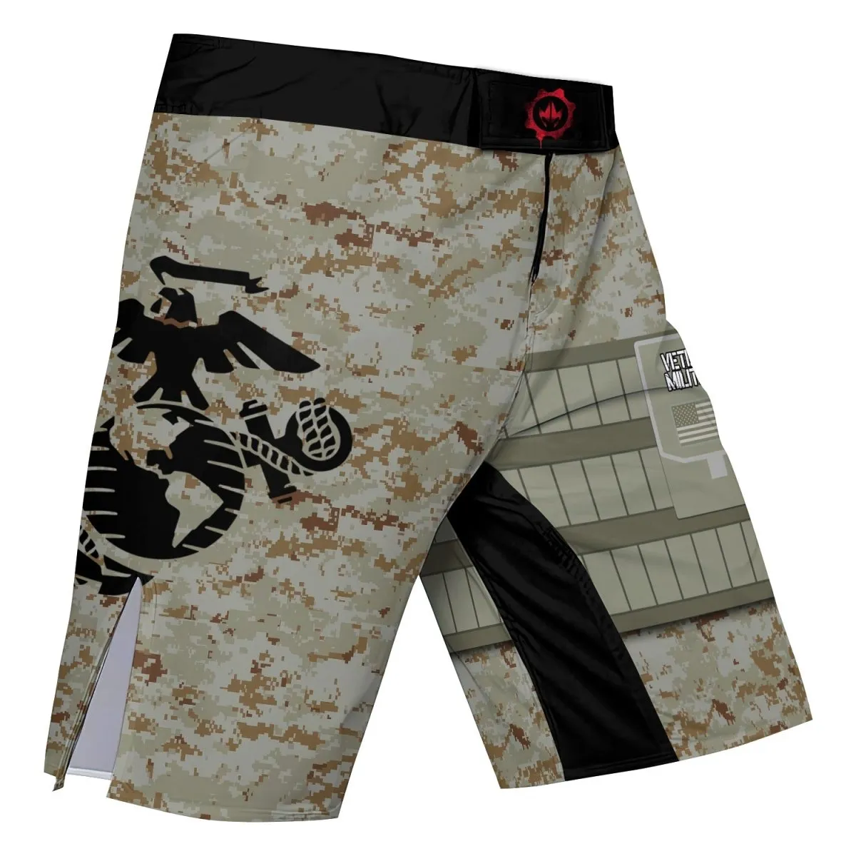 USA Marine Corp Veteran Fight Shorts
