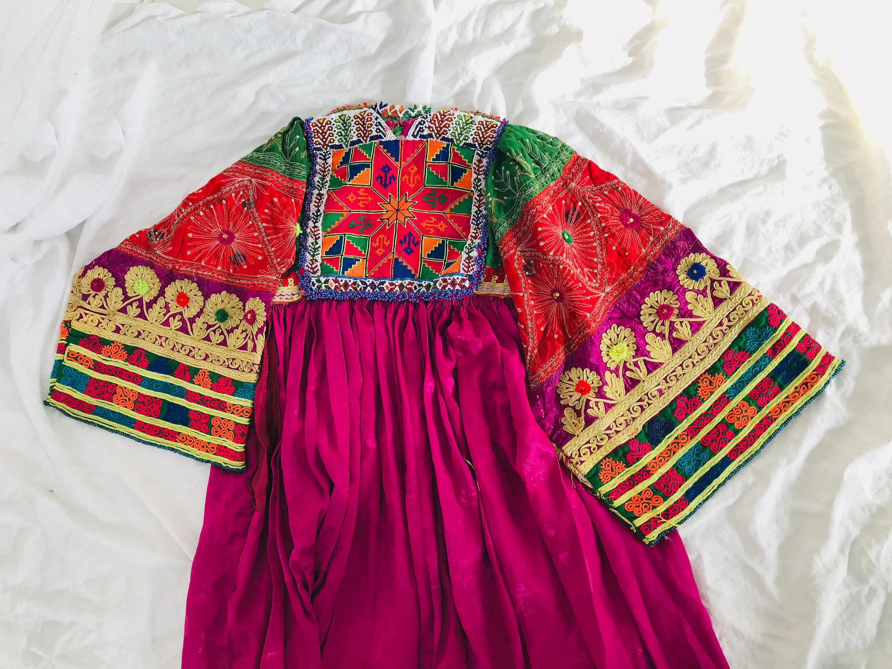 Vintage Balochi Dress. Hand-Embroidered. Fits up to Size S