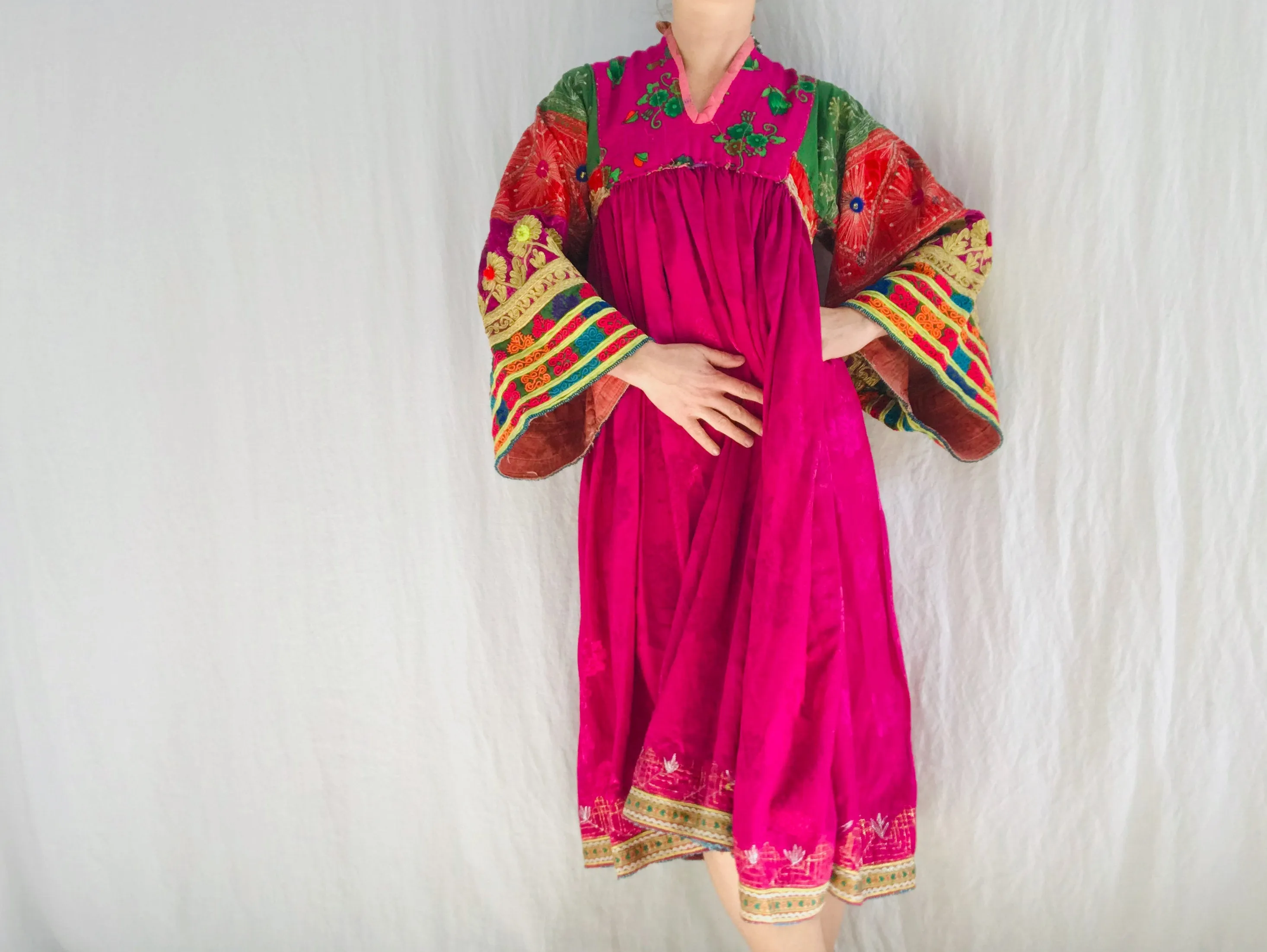 Vintage Balochi Dress. Hand-Embroidered. Fits up to Size S