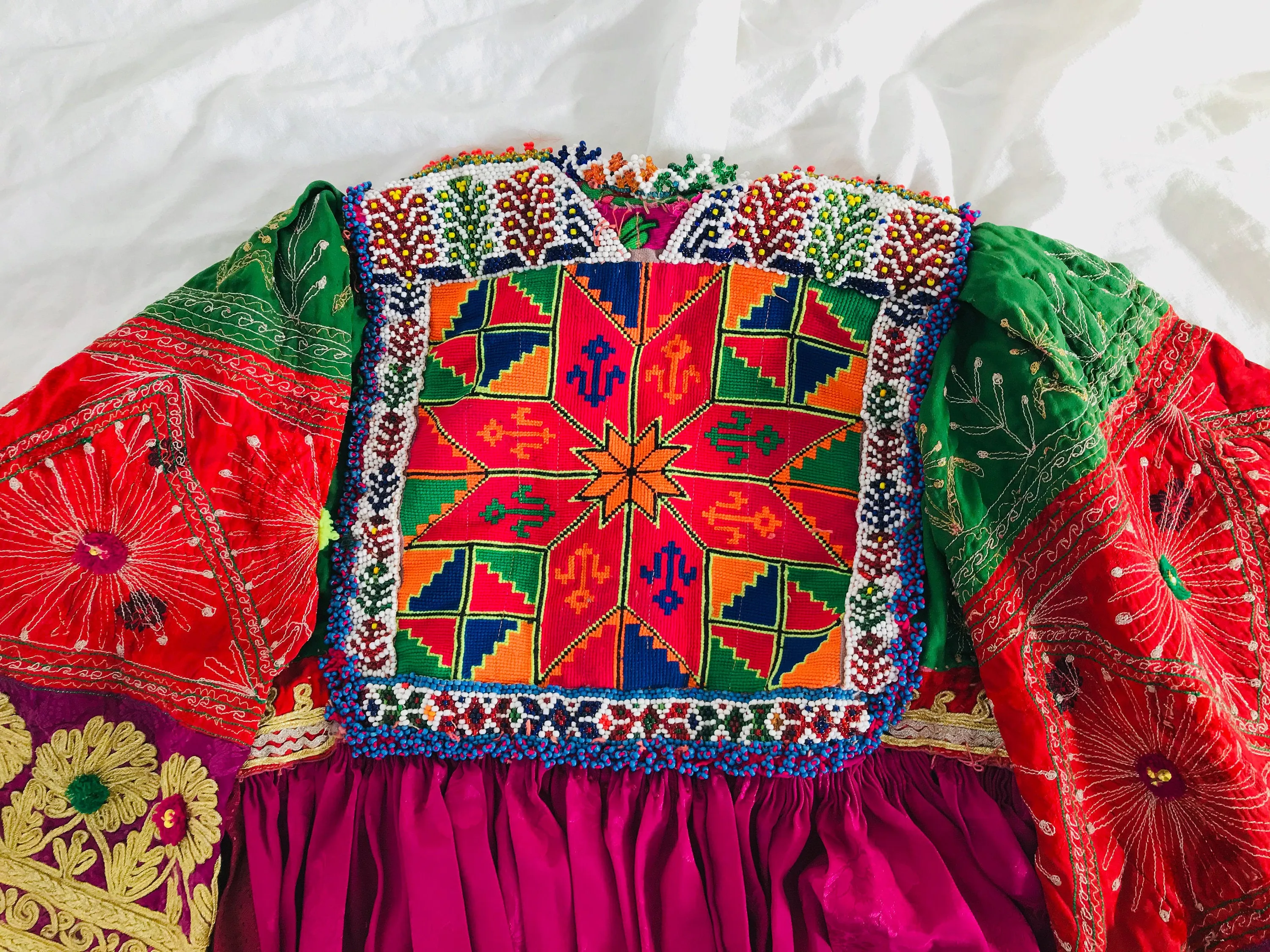 Vintage Balochi Dress. Hand-Embroidered. Fits up to Size S