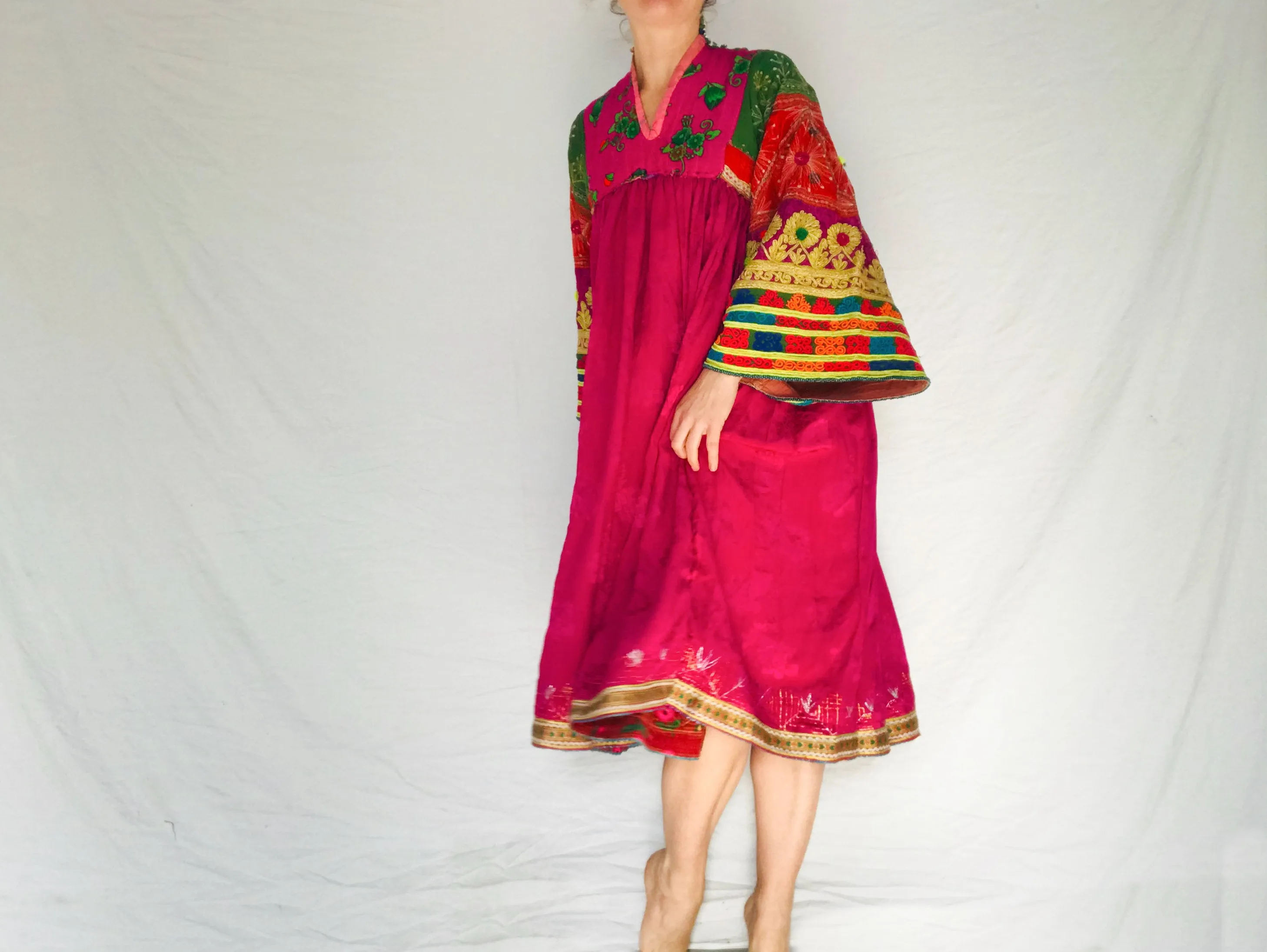 Vintage Balochi Dress. Hand-Embroidered. Fits up to Size S