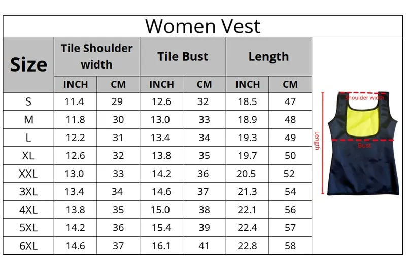 Women Neoprene Slimming T-shirt Hot Body Vest