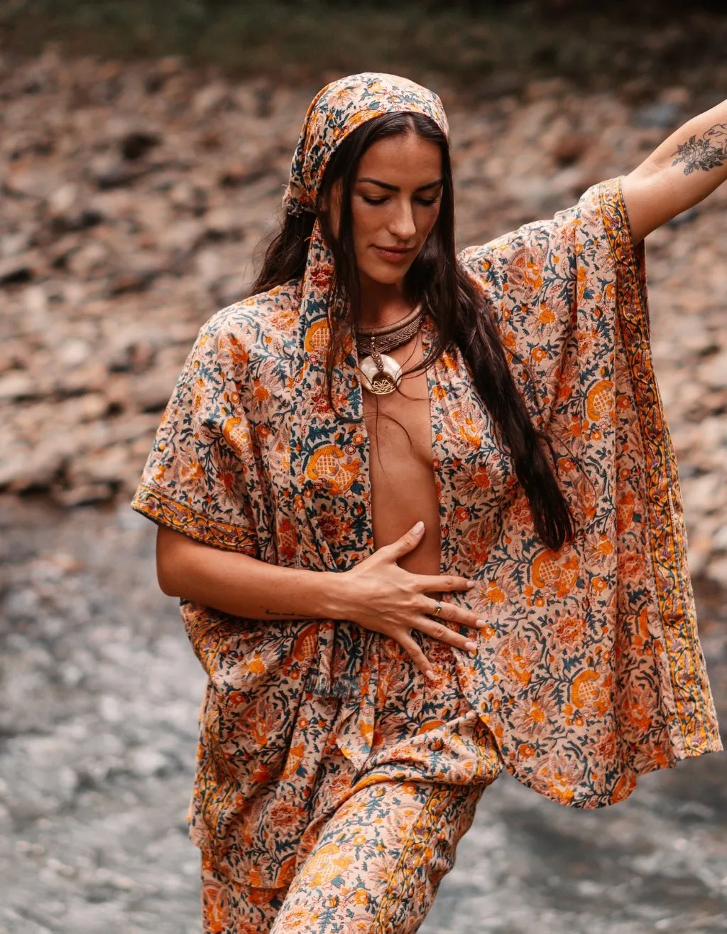 Yoga Scarf - Saffron
