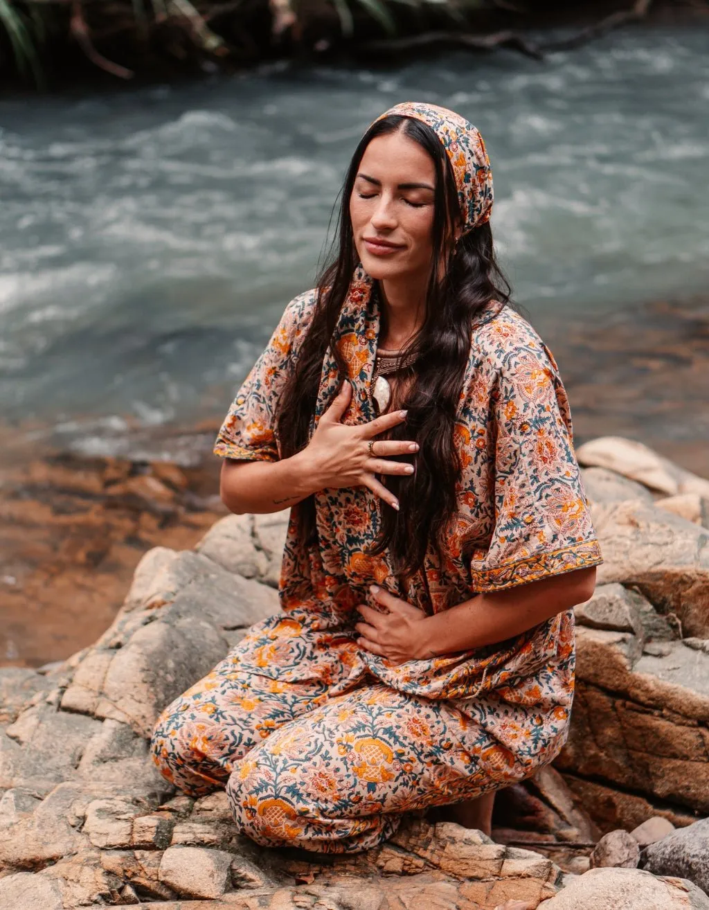 Yoga Scarf - Saffron